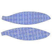 Griekse Meander Key Square H Patroon Blauw Basketbal (Panelen)