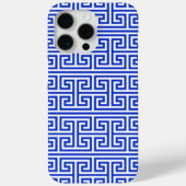Griekse Meander Key Square H Patroon Blauw Case-Mate iPhone Case (Achterkant)