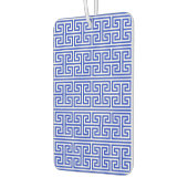 Griekse Meander Key Square H Patroon Blauw Luchtverfrisser (Links)