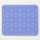 Griekse Meander Key Square H Patroon Blauw Muismat (Voorkant)