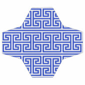 Griekse Meander Key Square H Patroon Blauw Voetbal (Enkel)