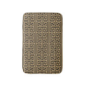 Griekse Meander Key Square H Patroon Bruin Badmat (Voorkant Verticaal)