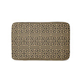 Griekse Meander Key Square H Patroon Bruin Badmat (Voorkant)