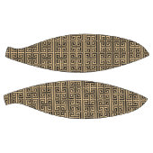 Griekse Meander Key Square H Patroon Bruin Basketbal (Panelen)