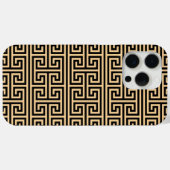 Griekse Meander Key Square H Patroon Bruin Case-Mate iPhone Case (Achterkant (horizontaal))