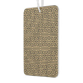 Griekse Meander Key Square H Patroon Bruin Luchtverfrisser (Links)