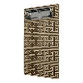 Griekse Meander Key Square H Patroon Bruin Mini Klembord (Angled2)