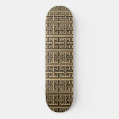 Griekse Meander Key Square H Patroon Bruin Persoonlijk Skateboard (Voorkant)