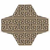 Griekse Meander Key Square H Patroon Bruin Voetbal (Enkel)