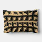 Griekse Meander Key Squares Patroon Bruin Etui (Achterkant)