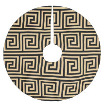 Griekse Meander Key Squares Patroon Bruin