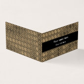 Griekse Meander Key Squares Patroon Bruin Visitekaartje (Buitenkant)