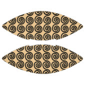 Griekse Meander Key Waves Patroon Bruin American Football (Panelen)
