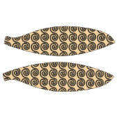 Griekse Meander Key Waves Patroon Bruin Basketbal (Panelen)