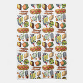 Griekse mediterrane levensmiddelen — Griekse besno Theedoek (Verticaal)