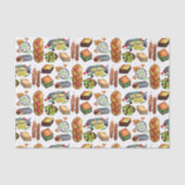 Griekse mediterrane levensmiddelen — Griekse besno Tissuepapier (Voorkant)