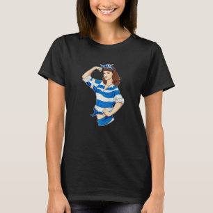 Griekse Meisje Onbreekbaar I Griekse Erfenis I Gri T-shirt
