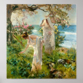 Griekse meisjes aan de kust poster (Voorkant)