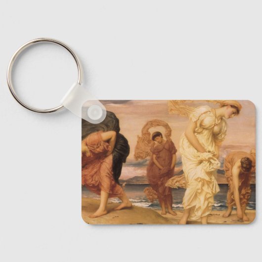 Griekse meisjes die kiezelstenen rapen door Lord L Sleutelhanger (Achterkant)