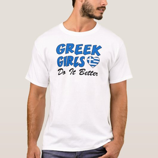 Griekse meisjes doen het beter t-shirt (Voorkant)