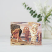Griekse Meisjes Pebbles Pikken - Frederic Leighton Briefkaart (Staand voorkant)