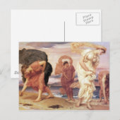 Griekse Meisjes Pebbles Pikken - Frederic Leighton Briefkaart (Voorkant / Achterkant)