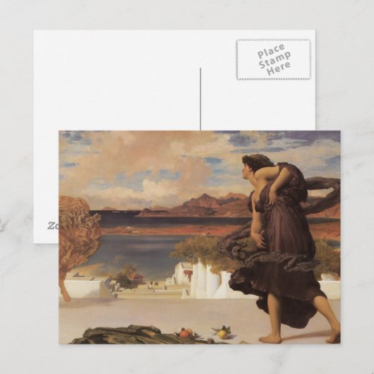 Griekse meisjes spelen bal briefkaart (Voorkant / Achterkant)