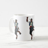 Griekse Minotaurs Dancing Fantasy Art Coffee Cup Koffiemok (Voorkant links)