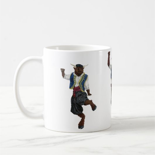 Griekse Minotaurs Dancing Fantasy Art Coffee Cup Koffiemok (Links)
