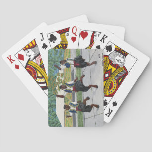 Griekse Minotaurs dansen speelkaarten