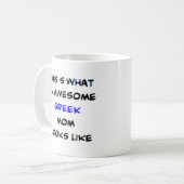 Griekse moeder, geweldig koffiemok (Voorkant links)