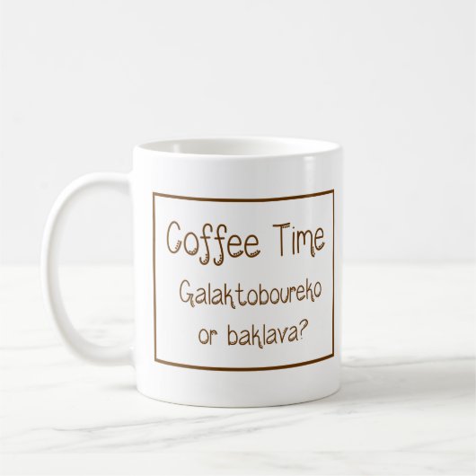 Griekse mok met spreuk (Links)