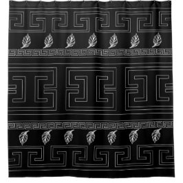 Griekse Motif Line Art Douchegordijn