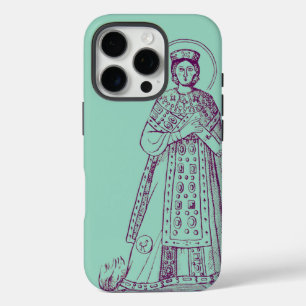 Griekse mozaïek van de heilige Agnes van Rome iPhone 16 Pro Hoesje