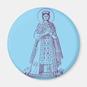 Griekse mozaïek van de heilige Agnes van Rome Magneet