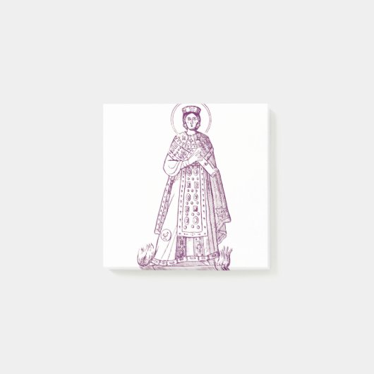 Griekse mozaïek van de heilige Agnes van Rome Post-it® Notes (Voorkant)