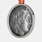 Griekse munt metalen ornament (Links)