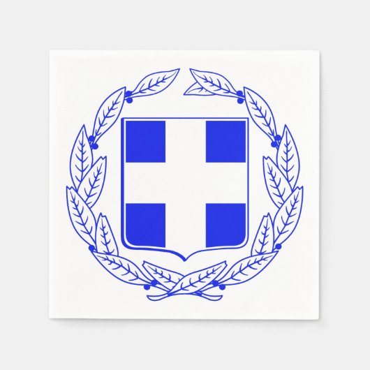 Griekse muntwapens servet (Voorkant)