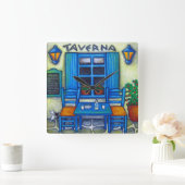 Griekse muur op het Taverna-plein, Lisa Lorenz Vierkante Klok (Huis)