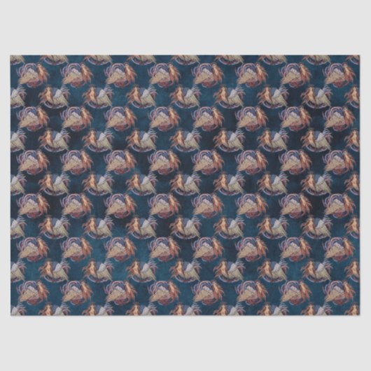 Griekse mythe  Odyssey Navy Gold Decoupage Tissuepapier (Voorkant)