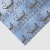 Griekse mythe  Ship Odyssey Blue Decoupage Tissuepapier (Detail)