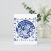 Griekse mythologie - blauw briefkaart (Staand voorkant)