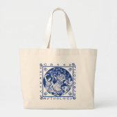 Griekse mythologie - blauw grote tote bag (Voorkant)