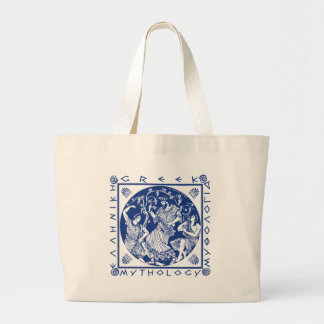 Griekse mythologie - blauw grote tote bag