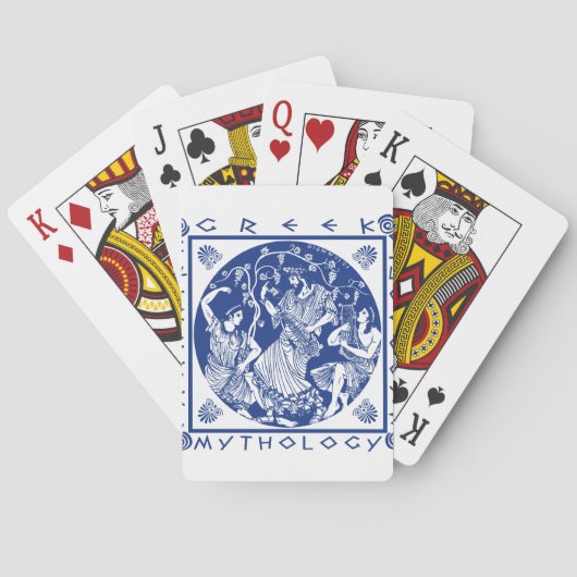 Griekse mythologie - blauw pokerkaarten (Achterkant)