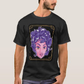 Griekse mythologie Cute Medusa Tarot Kaart Ancient T-shirt (Voorkant)
