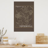 Griekse mythologie De ontvoering van Persephone Poster (Keuken)
