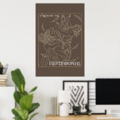 Griekse mythologie De ontvoering van Persephone Poster (Thuiskantoor)