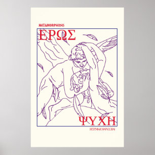 Griekse mythologie Eros cupid Ancient Griekenland Poster