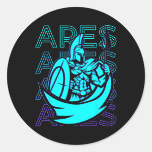 Griekse mythologie geschenken zijn Griekse god oor Ronde Sticker